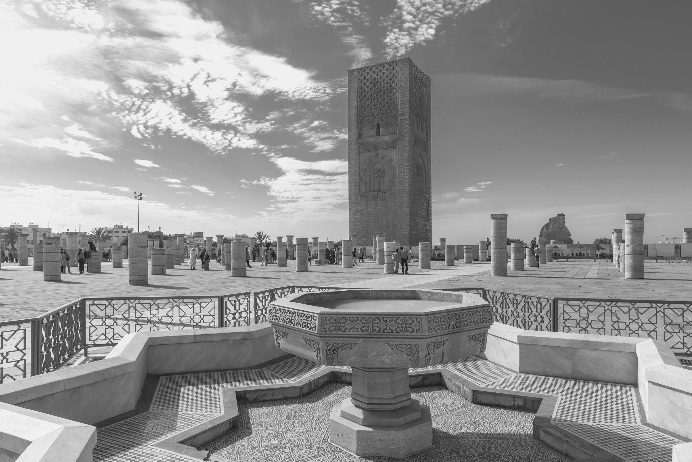 The Hassan Tower in Rabat, Morocco